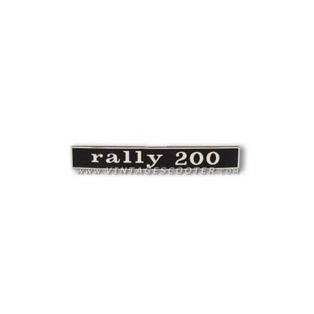 Emblême arrière  Vespa 200 Rally